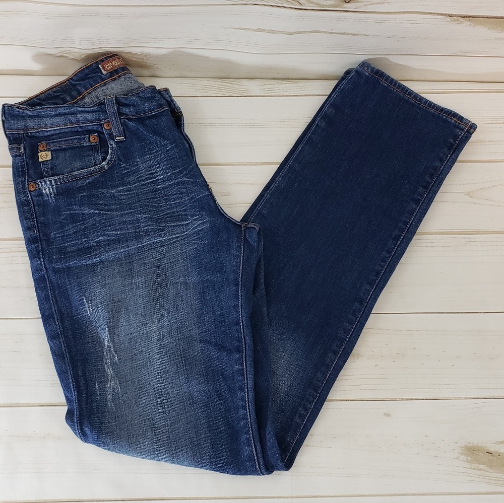 Big Star Nina Straight Distressed Jeans SZ: 29 R